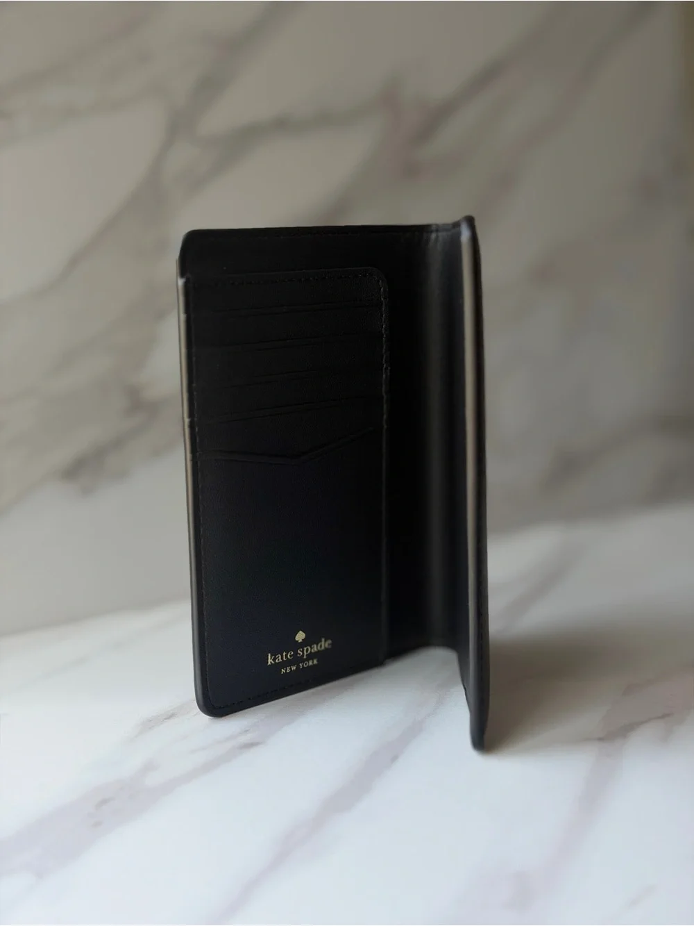 Kate Spade New York Black Leather Passport Holder